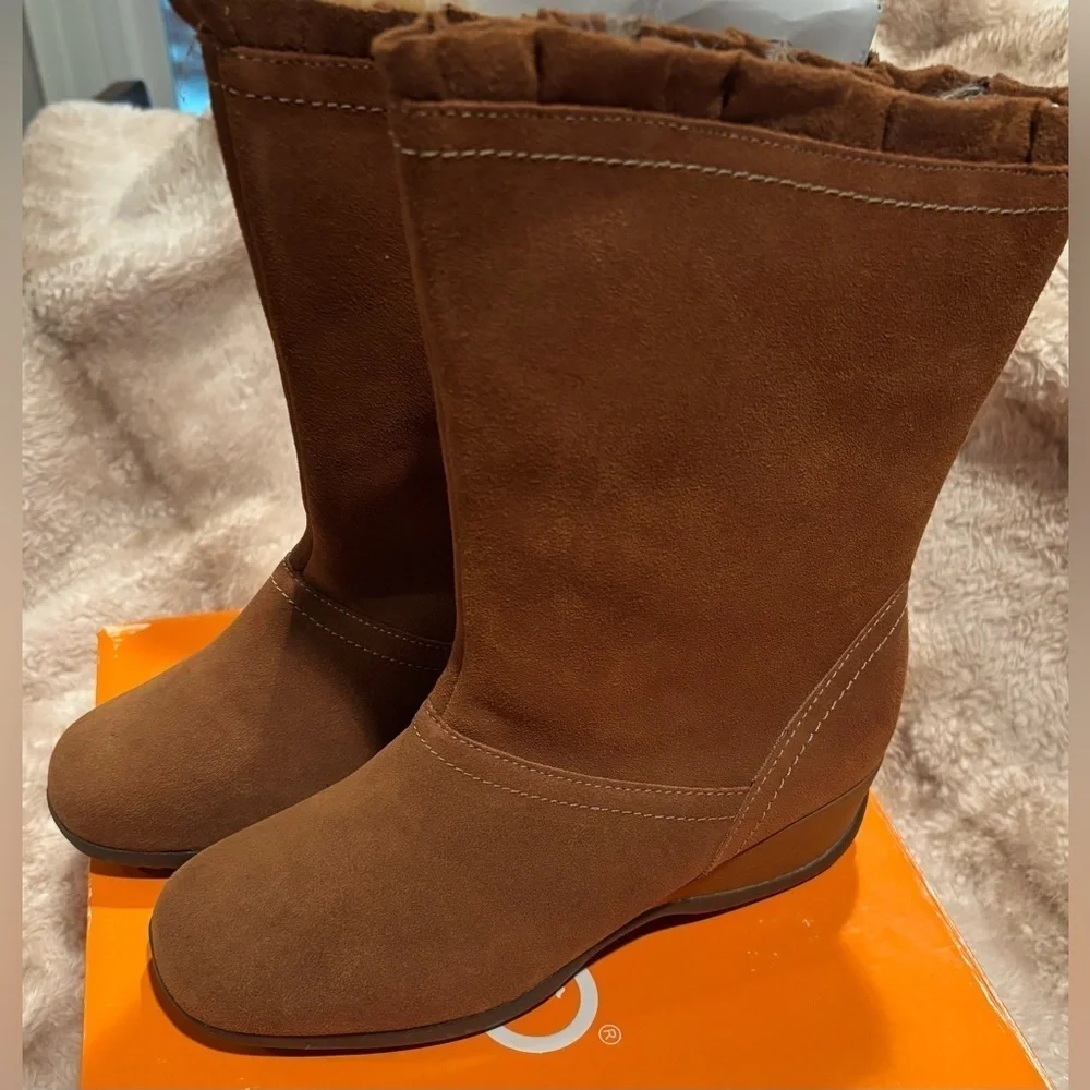 SPORTO Abbey Leather Waterproof boots size 9 in chestnut brown